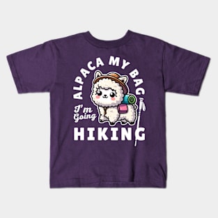 Alpaca My Bag Cute Alpaca Hiking Funny Sayings Gif Idea For Hiker Mom Kids T-Shirt